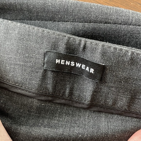 Lafayette 148 Menswear Pants Lot Of 2 Women's 12 Black Grey Wool Trouser Career - Picture 7 of 16